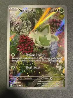 Sprigatito 196/193 ILLUSTRATION RARE Paldea Evolved HOLO NM Pokemon Card - Image 2