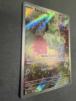 Sprigatito 196/193 ILLUSTRATION RARE Paldea Evolved HOLO NM Pokemon Card - Image 4