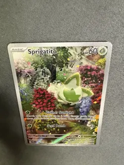 Sprigatito 196/193 ILLUSTRATION RARE Paldea Evolved HOLO NM Pokemon Card - Image 5