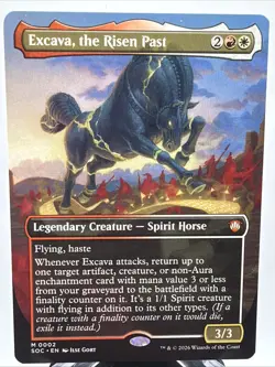 Excava, the Risen Past (Borderless) - MTG Secrets of Strixhaven Mythic SOC #2 NM - Image 2