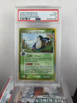 SNORLAX - REVERSE HOLO PSA 6 DRAGON FRONTIERS #10 - 2006 POKEMON - Image 1