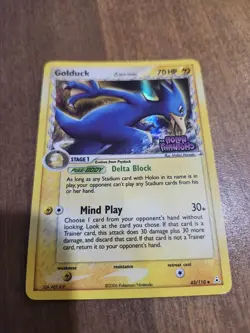 Golduck (Delta Species) 43/110 Holon Phantoms Reverse Holo Pokemon TCG Card - Image 3