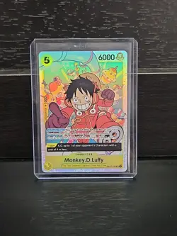 Monkey.D.Luffy OP07-109 SR ONE PIECE Tcg Card Game NM Yellow - Image 1