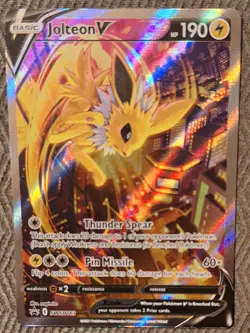 Jolteon V SWSH183 SWSH: Sword & Shield Promo Cards Holo VLP - Image 3