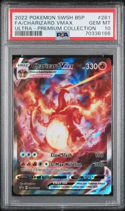 CHARIZARD VMAX PROMO | PSA 10 | ULTRA PREMIUM COLLECTION 2022 POKEMON SWSH #261 - Image 1
