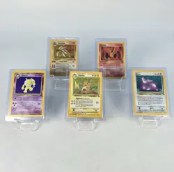 LOT OF 5 -Pokemon Fossil Set - Ditto, Raichu, Moltres, Kabutops, Hypno - DMG-LP - Image 2