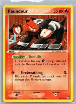 HOUNDOUR 60/109 COMMON TEAM ROCKET RETURNS POKEMON LIGHTLY PLAYED - Image 2