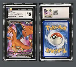 CGC MINT 10 Pokemon Charizard V Black Star Promos SWSH050 Champions Path - Image 3