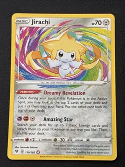 The Pokemon Company 2020 Jirachi 119/185 Amazing Rare Holo 70 HP Basic EN - Image 1
