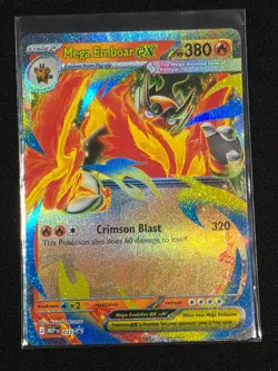 MEGA EMBOAR EX 035 Holo Promo ME: Mega Evolution Promo Pokemon Near Mint - Image 1
