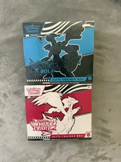 Pokemon Black Bolt and White Flare Elite Trainer Box ETB New & Sealed - Image 1
