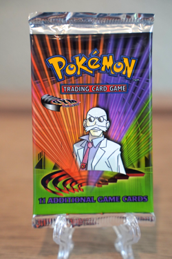 Pokemon TCG Gym Challenge Unlimited Booster Pack Blaine Art WOTC 2000 - Image 1