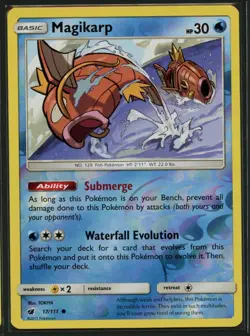 Magikarp 17/111 Common Crimson Invasion Pokemon Reverse Holo Near Mint - Image 1