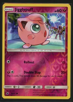 Jigglypuff 71/111 Common Crimson Invasion Pokemon Reverse Holo Near Mint - Image 1