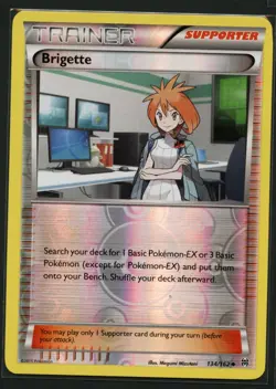 Brigette 134/162 Uncommon BREAKthrough Pokemon Reverse Holo Near Mint - Image 1