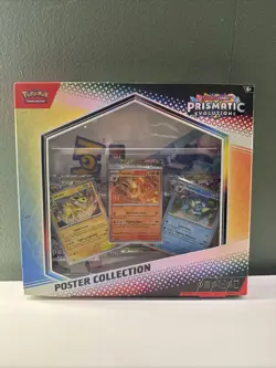 Pokemon TCG Prismatic Evolutions Poster Collection Foil Promo Cards with Poster - Image 1