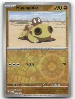 Hippopotas 052/131 Reverse Holo Prismatic Evolutions Pokemon TCG - Image 1