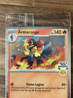 Pitch Black Armarouge Best Buy Promo Holo Rare 30th stamped sealed - Image 2
