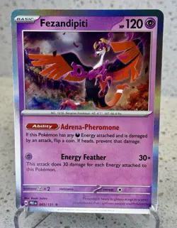 Pokemon TCG Fezandipiti 045/131 Sv: Prismatic Evolutions Rare Holo Master Ball - Image 1