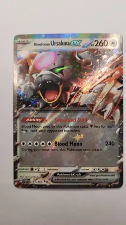 Bloodmoon Ursaluna ex - 141/167 - Pokemon TCG Twilight Masquerade - NM - HOLO - Image 1