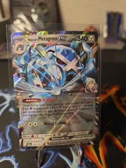 Pokemon TCG Steven's Metagross ex 145/182 Sv10: Destined Rivals Double Rare Holo - Image 1