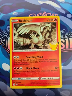 Reshiram 002/025 Rare Celebrations Pokemon Holo Near Mint - Image 1