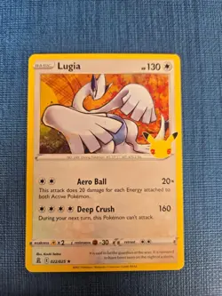 Lugia 022/025 Rare Celebrations Pokemon Holo Near Mint - Image 1