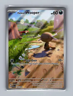 Paldean Wooper 102/094 Illustration Rare Phantasmal Flames Pokemon Holo NM - Image 1