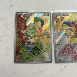 Pokemon First Partner Series 2 Johto Chikorita 046/Cyndaquil 047/Totodile 048 NM - Image 2