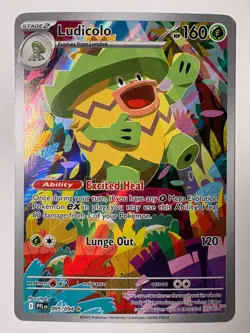 Ludicolo 095/094 Illustration Rare Phantasmal Flames Pokemon Holo Near Mint - Image 1