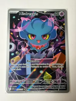 Misdreavus 233/217 Illustration Rare Ascended Heroes Pokemon Holo Near Mint - Image 1