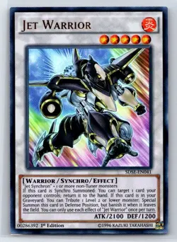 Jet Warrior SDSE-EN041 Structure Deck: Synchron Extreme Yu-Gi-Oh 1st Edition - Image 1