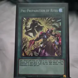 Yugioh UP01-EN018 Pre Preparation Of Rites Super Rare NM - Image 1