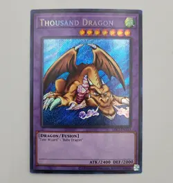 Yu-Gi-Oh! TCG Thousand Dragon Metal Raiders MRD-EN143 Unlimited Secret Rare, NM - Image 1
