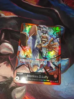 One Piece Monkey D Luffy Ruffy Leader St21-001 Holo Leader - Image 2