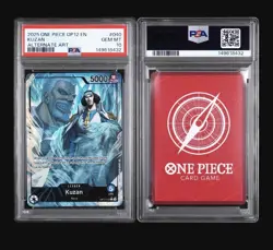 2025 KUZAN One Piece OP12-040 Leader Alt Art Legacy of the Master PSA 10 GEM MT - Image 3