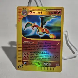 Pokemon Expedition Base Set Charizard Reverse Holo 6/165 LP Card Clean! - Image 2