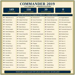 Magic The Gathering MTG Commander 2019 C19 Card Lot 149 Total Non-Foil Cards - Image 5