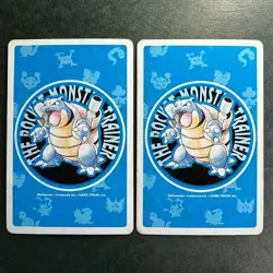 S2624 Growlithe & Arcanine Blue Blastoise Deck Playing Poker Cards Pokemon - Image 2