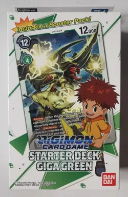 Digimon Card Game Starter Deck Giga Green New Sealed By Bandai - Image 1