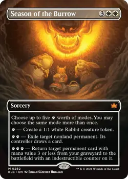 Foil - Season of the Burrow (Borderless) - 282 / NM / English MTG - Image 1