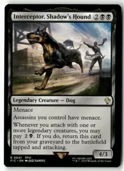 Interceptor, Shadow's Hound 47 Commander: FINAL FANTASY Magic: The Gathering NM - Image 1
