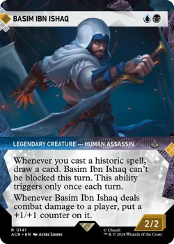 Basim Ibn Ishaq (Showcase) [Universes Beyond: Assassin's Creed - 141] NM - Image 1