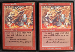 MTG Crimson Kobolds Playset x4 | Legends | 4 LP/NM- | Commander | Old Border | - Image 2