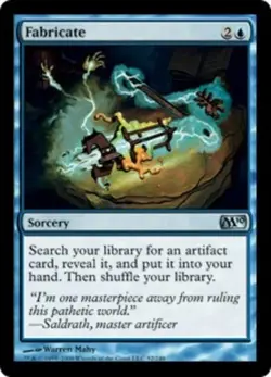 MTG Fabricate - Foil, Magic 2010, Heavily Played, English - Image 1