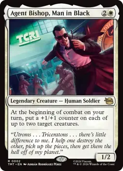 Agent Bishop, Man in Black - Foil Light Play, English Magic the Gathering MTG Te - Image 1