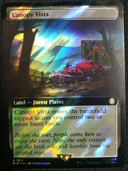 MTG *Canopy Vista Extended Art Surge Foil X1* (MP) Fallout Magic The Gathering - Image 1