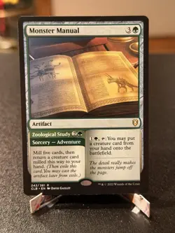 Monster Manual CLB 242 Rare NM - MTG Commander Legends Baldur’s Gate - Image 1