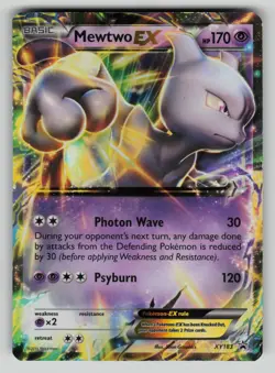 Mewtwo EX - XY183 XY183 Holo Promo XY Promo Pokemon MP (indents) - Image 1