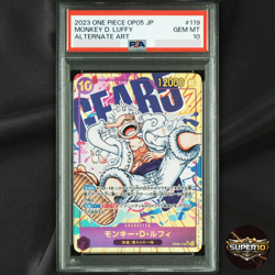 PSA 10 Luffy Nika Gear 5 OP05-119 Parallel SEC New Era One Piece Card Japanese - Image 1